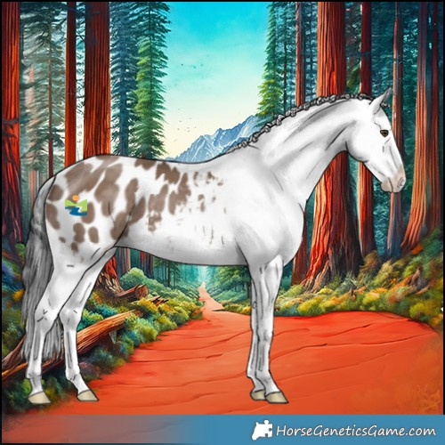 Horse Color:Liver Red Dun Appaloosa 