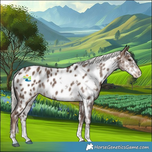 Horse Color:Liver Red Dun Mushroom Sabino Near Leopard Rabicano Brindle 