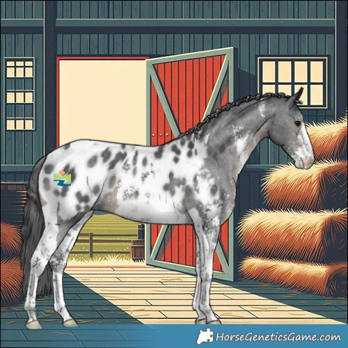 Horse Color:Black Sabino Tobiano Appaloosa Rabicano 