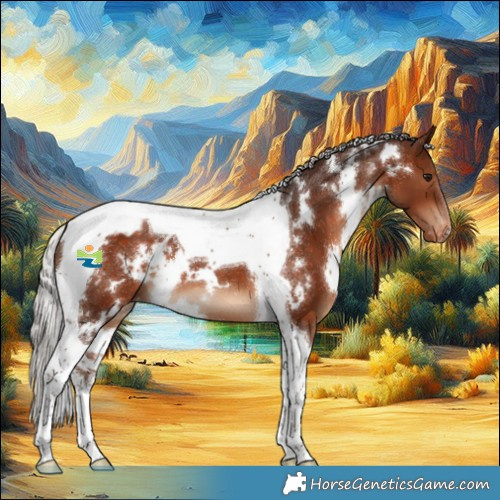 Horse Color:White Spotted Silver Brown Tobiano Appaloosa 