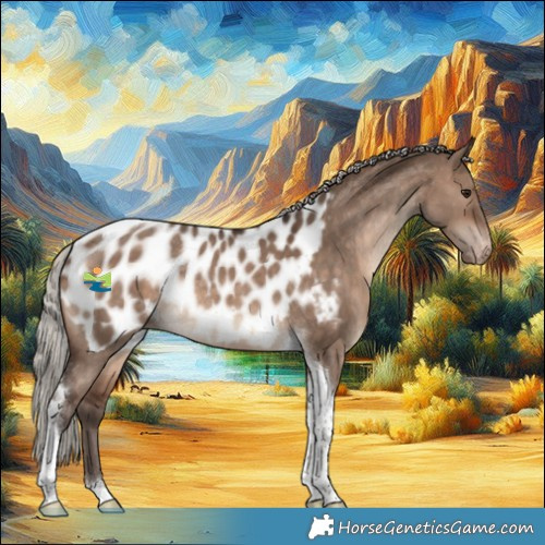 Horse Color:Silver Brown Dun Tobiano Appaloosa Rabicano 