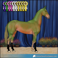 Horse Color:Watercolor Liver Chestnut 