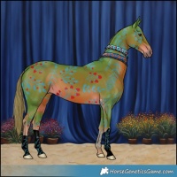 Horse Color:Watercolor Liver Chestnut 