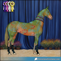 Horse Color:Watercolor Liver Chestnut 