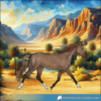 Horse Color:Liver Red Dun 