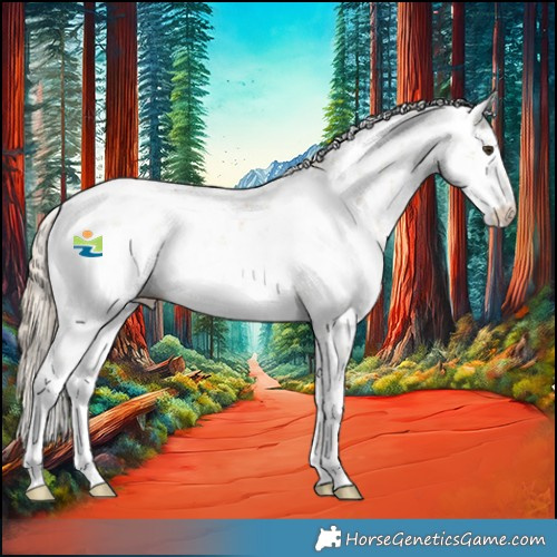 Horse Color:Chocolate Palomino Dun Sabino 