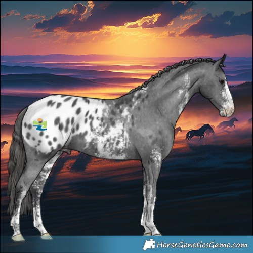 Horse Color:Black Sabino Appaloosa 