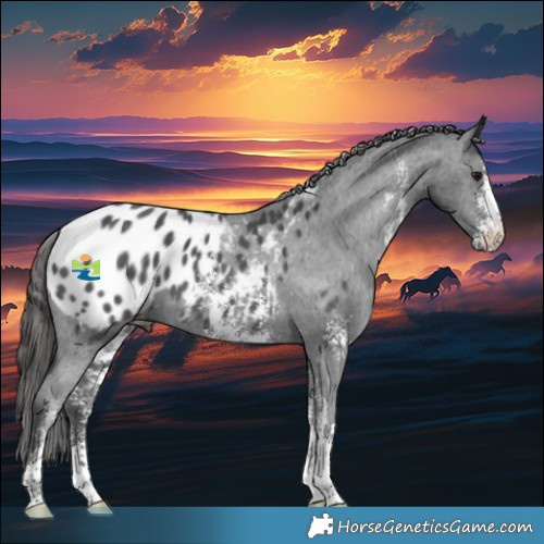 Horse Color:Black Sabino Appaloosa 