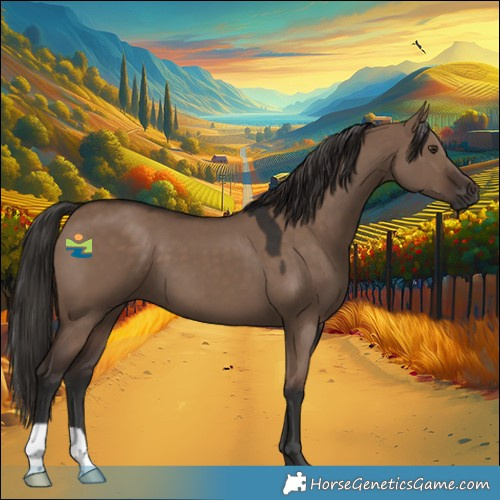 Horse Color:Liver Red Dun 