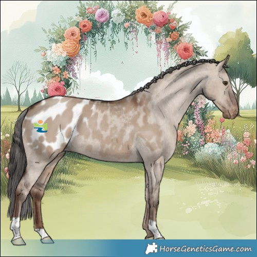 Horse Color:Liver Red Dun Appaloosa 
