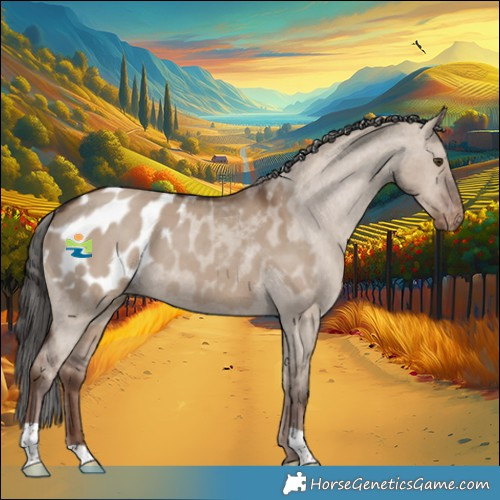 Horse Color:Liver Red Dun Appaloosa 