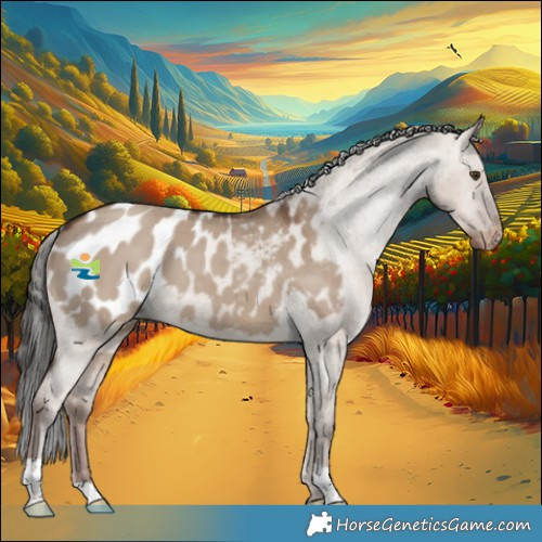 Horse Color:Liver Red Dun Appaloosa 