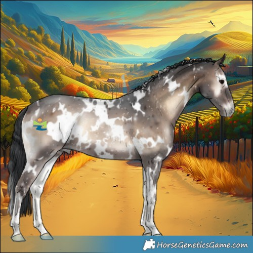 Horse Color:White Spotted Brown Onyx 