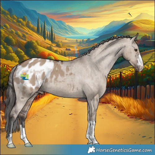 Horse Color:Liver Red Dun Appaloosa Brindle 