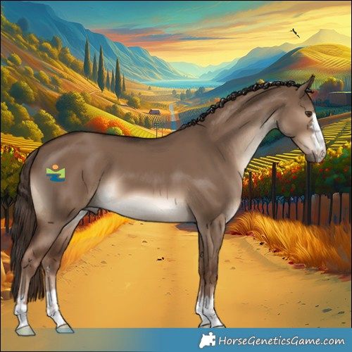 Horse Color:Liver Red Dun 