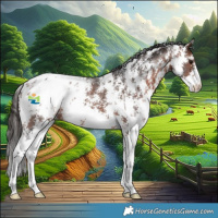 Horse Color:Bay Sabino Appaloosa 