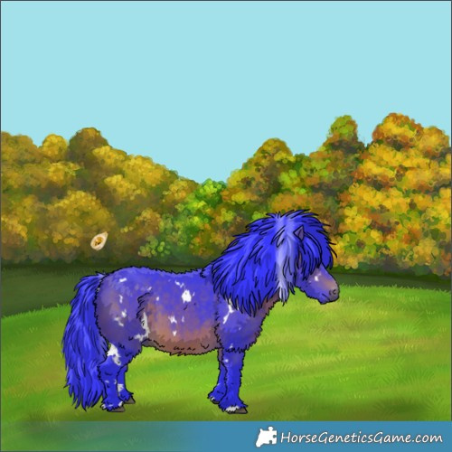 Horse Color:Watercolor White Spotted Brown 