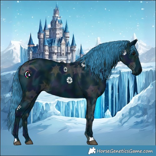 Horse Color:Watercolor Midnight Black Ice
