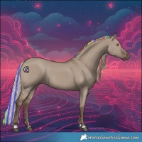 Horse Color:Painted Silver Grullo