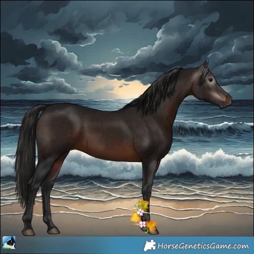 Horse Color:Gray White Spotted Bay 