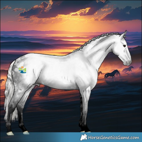 Horse Color:Gray Silver Brown Ice Roan Sabino Splash Appaloosa Rabicano 