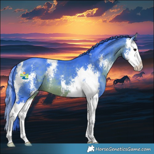Horse Color:Watercolor Brown Sabino Splash 