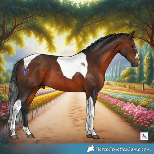 Horse Color:Brown Tobiano Rabicano 
