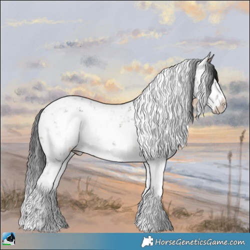 Horse Color:Brown Dun Mushroom Sabino Brindle 