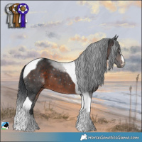 Horse Color:Brown Mushroom Tobiano 