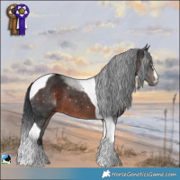 Horse Color:Brown Mushroom Tobiano