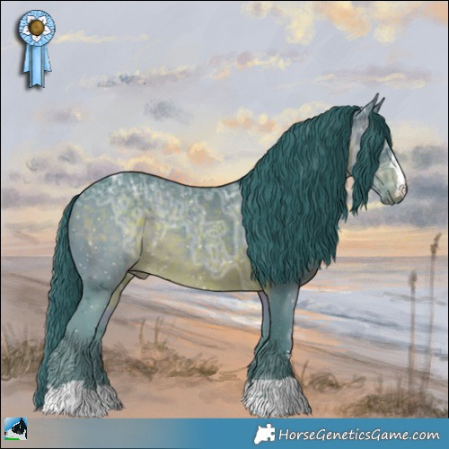 Horse Color:Watercolor Brown Ice Mushroom Rabicano 