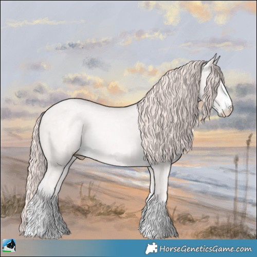 Horse Color:Smoky Creme Ice Mushroom Rabicano 