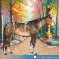 Horse Color:Powder White Buckskin 