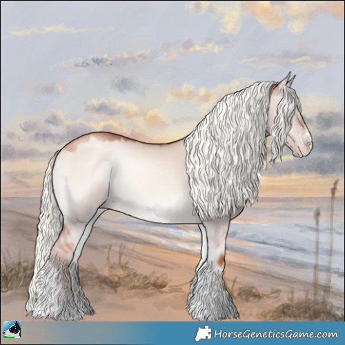 Horse Color:Gold Champagne Onyx Mushroom Sabino 