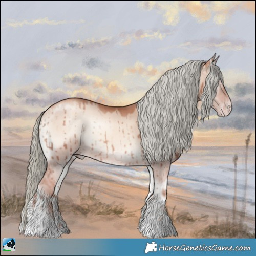 Horse Color:Gold Champagne Onyx Mushroom Brindle 