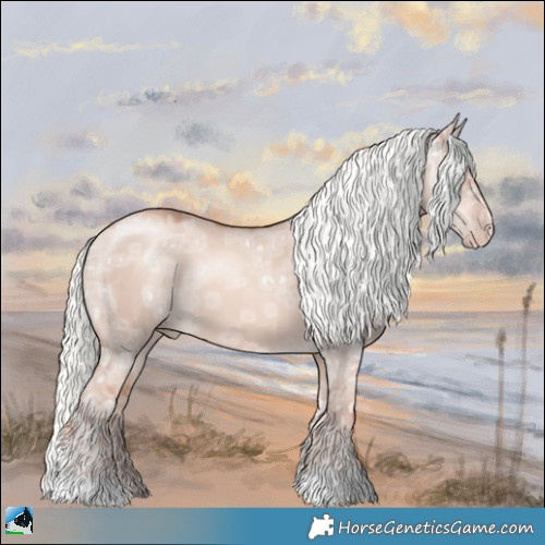 Horse Color:Gold Champagne Ice Dun Mushroom 