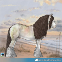 Horse Color:Classic Champagne Ice Dun Mushroom Sabino Brindle 