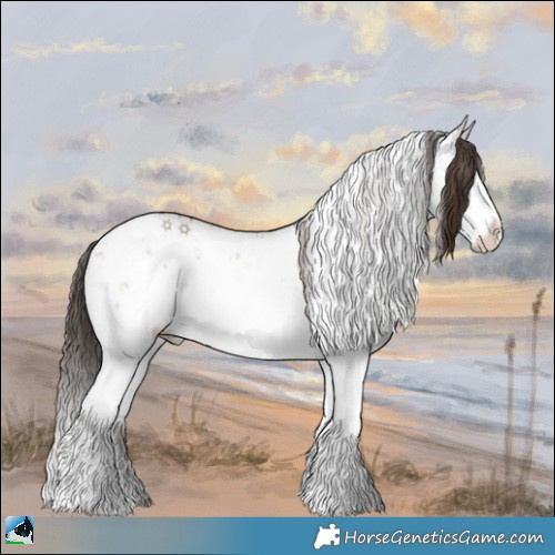 Horse Color:Classic Champagne Ice Dun Mushroom Sabino 