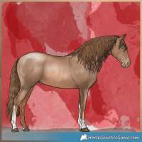 Horse Color:White Spotted Liver Chestnut Pearl Tobiano 