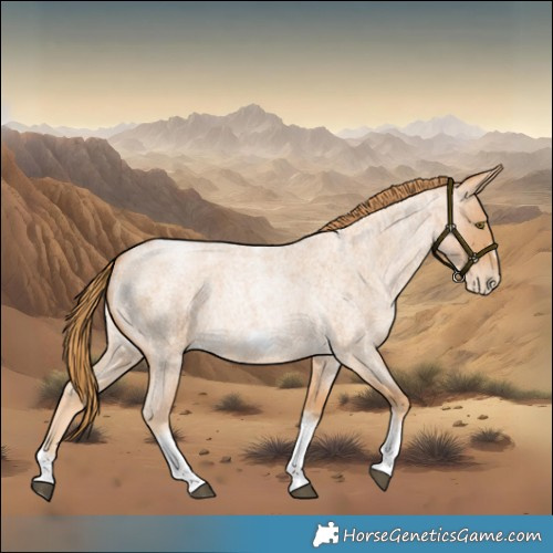 Horse Color:Red Roan Pearl Tobiano Frame 