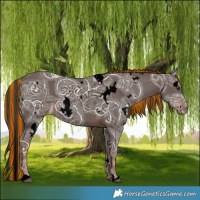 Horse Color:Void Painted White Spotted Liver Chestnut Ice 