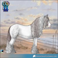 Horse Color:Chocolate Brown Chinchilla Ice Onyx Sabino Tobiano 