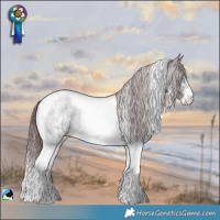 Horse Color:Chocolate Brown Chinchilla Ice Onyx Sabino Tobiano
