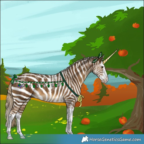 Horse Color:Powder White Chocolate Palomino Splash 