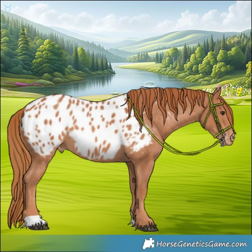 Horse Color:Chestnut Near Leopard 