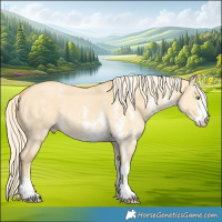 Horse Color:Gold Cream Champagne Dun Sabino 