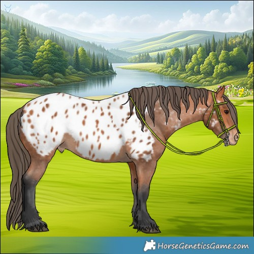 Horse Color:Bay Appaloosa 
