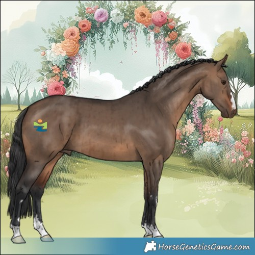 Horse Color:Brown Dun Brindle 