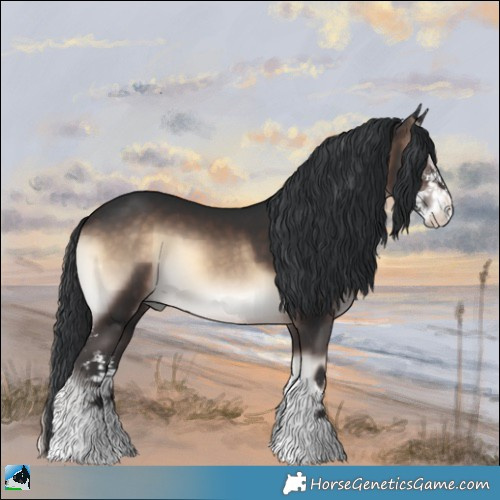 Horse Color:Brown Onyx Mushroom Sabino 