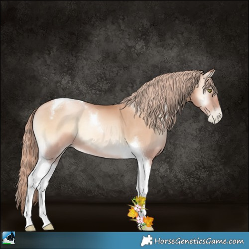 Horse Color:Gold Champagne Pearl Onyx Tobiano 